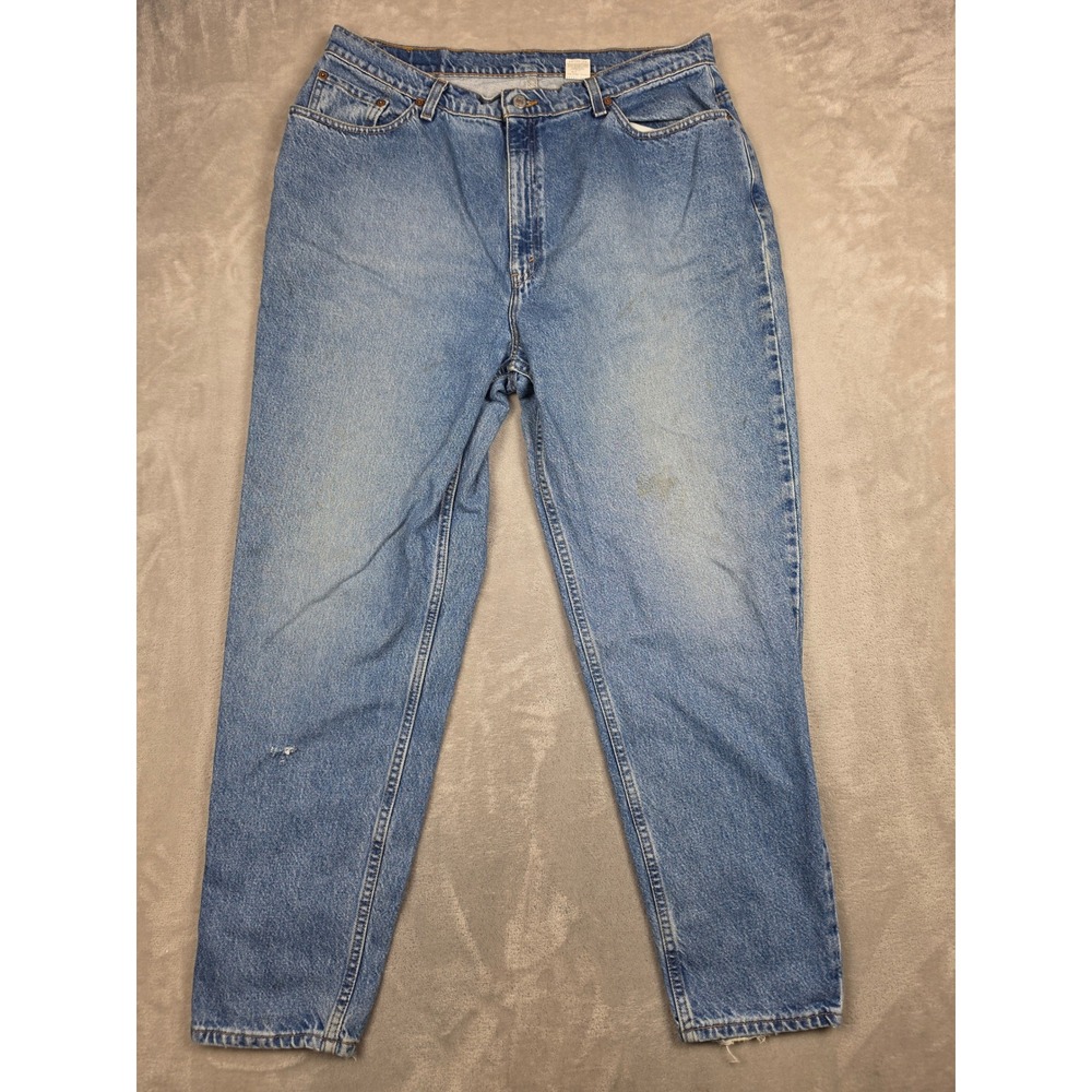 Vintage Levi's 550 Jeans Women 20W Blue Relaxed Fit Tapered Leg USA Made 90s